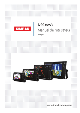 Simrad NSS evo3 Manuel utilisateur