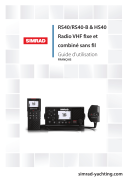 Simrad RS40, RS40-B, HS40 Manuel utilisateur