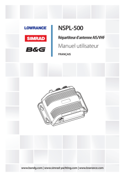 Simrad NSPL 500 Manuel utilisateur