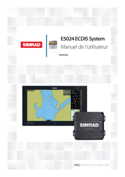 Simrad E5024 ECDIS system Manuel utilisateur