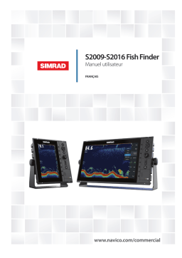 Simrad S2009-S2016 Fish Finder Manuel utilisateur
