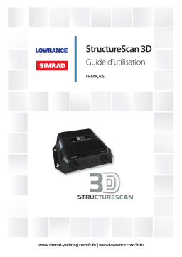 Simrad Structure Scan 3D, Manuel utilisateur