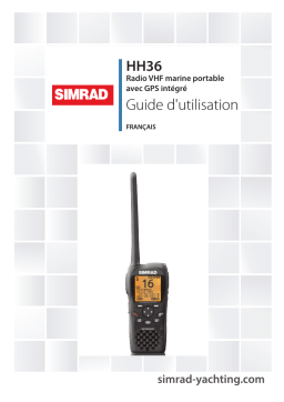 Simrad HH36 marine handheld Manuel utilisateur