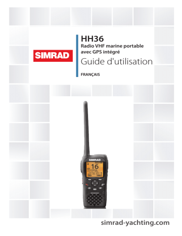 Mode d'emploi | Simrad HH36 marine handheld Manuel utilisateur | Fixfr