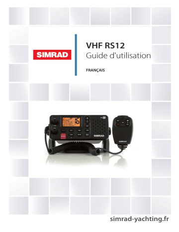 RS12 VHF | Mode d'emploi | Simrad RS12 Manuel utilisateur | Fixfr