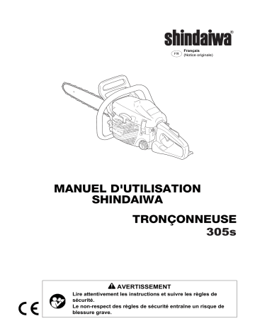 Shindaiwa 305S Chain Saw Manuel utilisateur | Fixfr