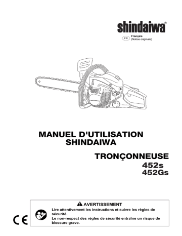 Shindaiwa 452S_452GS Chain Saw Manuel utilisateur | Fixfr