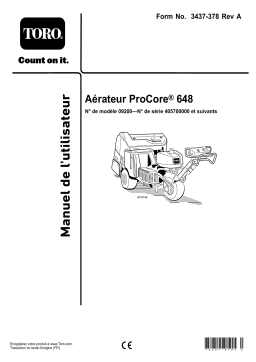 Toro ProCore 648 Aerator Manuel utilisateur