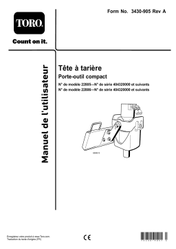 Toro Auger Head, Compact Tool Carrier Compact Utility Loaders, Attachment Manuel utilisateur