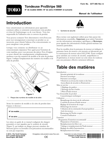 Toro ProStripe 560 Mower Walk Behind Mower Manuel utilisateur | Fixfr