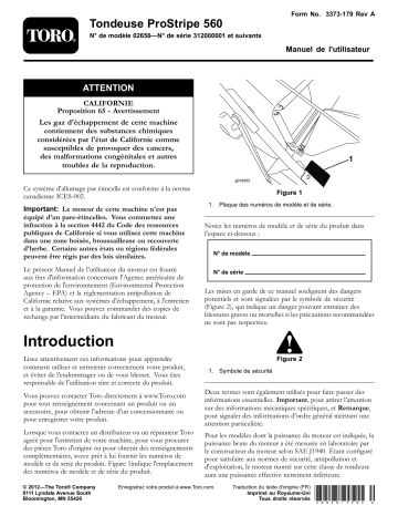 Toro ProStripe 560 Mower Walk Behind Mower Manuel utilisateur | Fixfr