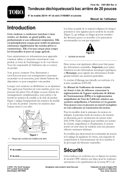 Toro 20in Recycling/Rear Bagging Lawn Mower Walk Behind Mower Manuel utilisateur