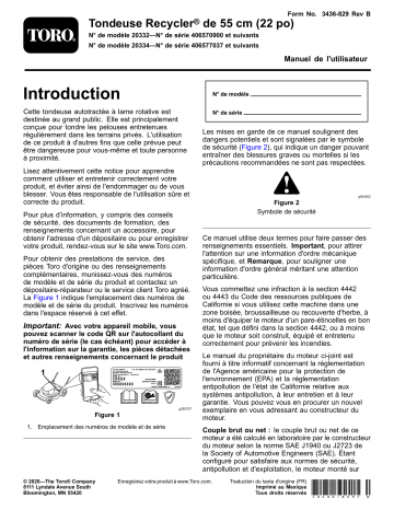 Toro 22in Recycler Lawn Mower Walk Behind Mower Manuel utilisateur | Fixfr