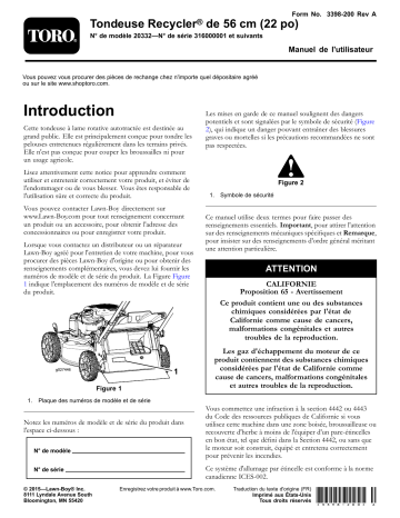 Toro 22in Recycler Lawn Mower Walk Behind Mower Manuel utilisateur | Fixfr
