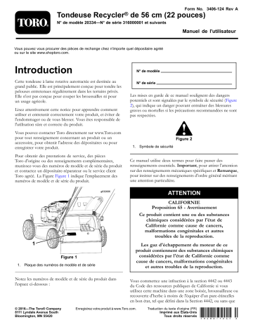 Toro 22in Recycler Lawn Mower Walk Behind Mower Manuel utilisateur | Fixfr