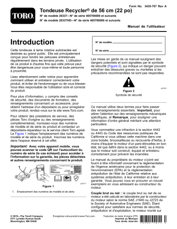 Toro 22in Recycler Lawn Mower Walk Behind Mower Manuel utilisateur | Fixfr