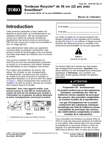Toro 22in Recycler Lawn Mower Walk Behind Mower Manuel utilisateur | Fixfr