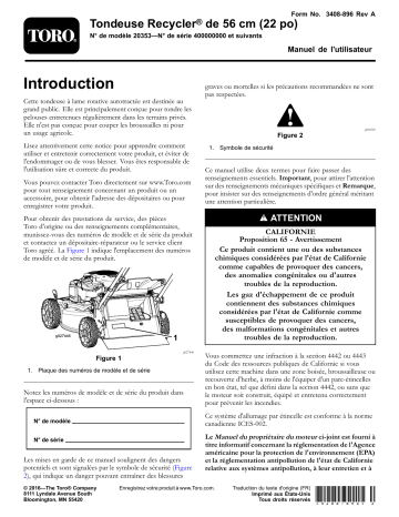 Toro 22in Recycler Lawn Mower Walk Behind Mower Manuel utilisateur | Fixfr