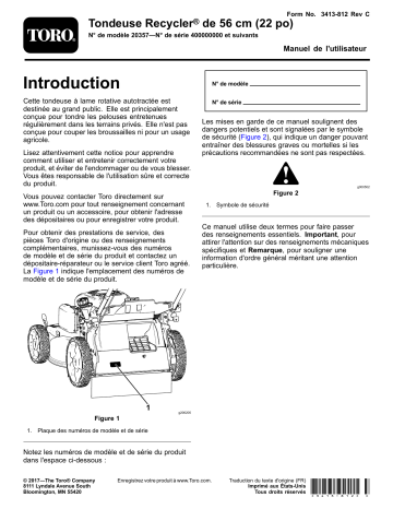Toro 22in Recycler Lawn Mower Walk Behind Mower Manuel utilisateur | Fixfr