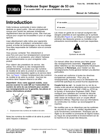 Toro 53cm Super Bagger Lawn Mower Walk Behind Mower Manuel utilisateur | Fixfr
