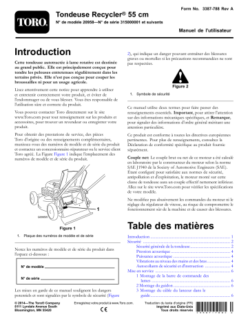 Toro 55cm Recycler Lawn Mower Walk Behind Mower Manuel utilisateur | Fixfr