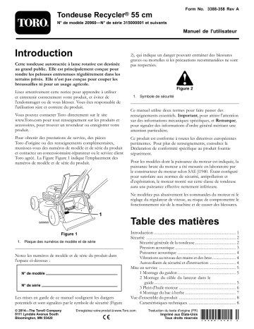 Toro 55cm Recycler Lawn Mower Walk Behind Mower Manuel utilisateur | Fixfr