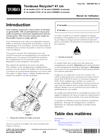 Toro 41cm Recycler Lawn Mower Walk Behind Mower Manuel utilisateur | Fixfr