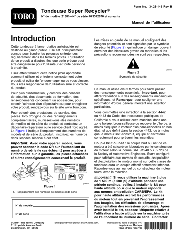 Toro Super Recycler Lawn Mower Walk Behind Mower Manuel utilisateur | Fixfr