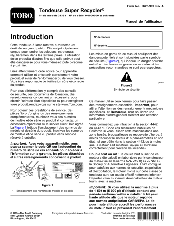 Toro Super Recycler Lawn Mower Walk Behind Mower Manuel utilisateur | Fixfr