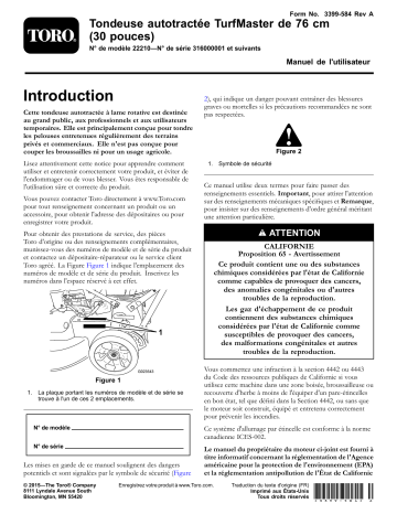 Toro 30in TurfMaster Walk-Behind Lawn Mower Walk Behind Mower Manuel utilisateur | Fixfr