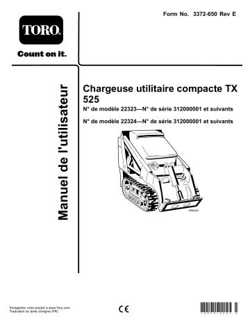 TX 525 Compact Utility Loader | Toro TX 525 Wide Track Compact Utility Loader Manuel utilisateur | Fixfr