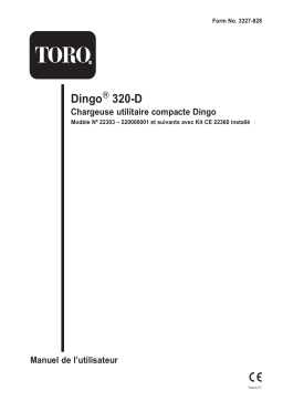 Toro CE Kit, 2002 and Later Dingo 320-D Compact Utility Loader Compact Utility Loaders, Attachment Manuel utilisateur