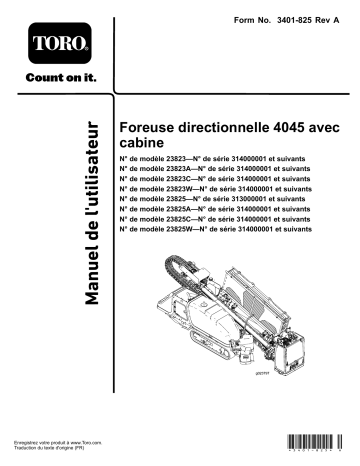 Toro 4045 Directional Drill Utility Equipment Manuel utilisateur | Fixfr