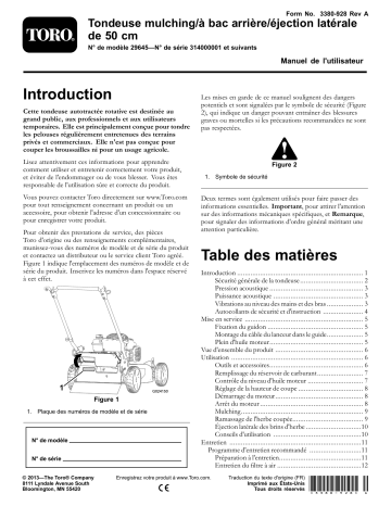 Toro 50cm Mulching/Rear Bagging/Side Discharge Lawn Mower Walk Behind Mower Manuel utilisateur | Fixfr
