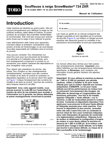 Toro SnowMaster 724 ZXR Snowthrower Manuel utilisateur | Fixfr