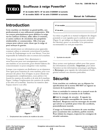 Toro Powerlite Snowthrower Manuel utilisateur | Fixfr