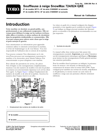 SnowMax 824 QXE Snowthrower | Toro SnowMax 724 QXE Snowthrower Manuel utilisateur | Fixfr