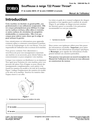 Toro 722 E Power Throw Snowthrower Manuel utilisateur | Fixfr