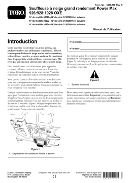 Toro Power Max Heavy Duty 928 OXE Snowthrower Manuel utilisateur