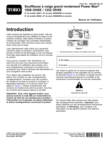 Toro Power Max Heavy Duty 1028 OHXE Snowthrower Manuel utilisateur | Fixfr