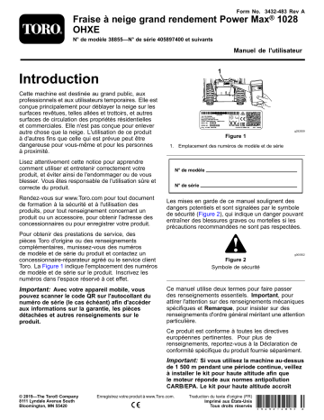 Toro Power Max Heavy Duty 1028 OHXE Snowthrower Manuel utilisateur | Fixfr