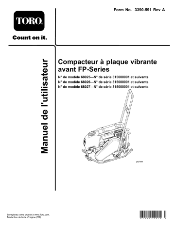 FP-2200 Forward Plate Compactor | FP-4000 Forward Plate Compactor | Toro FP-3000 Forward Plate Compactor Manuel utilisateur | Fixfr