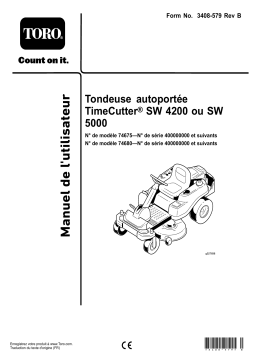 Toro TimeCutter SW 4200 Riding Mower Riding Product Manuel utilisateur