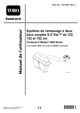 Toro 48in, 52in, and 60in E-Z Vac Twin Soft Bagger, Z Master 2000 Series Mower Attachment Manuel utilisateur