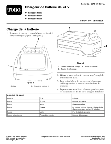 Toro 24V Battery Pack Attachment Manuel utilisateur | Fixfr