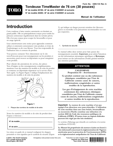 Toro TimeMaster 30in Lawn Mower Walk Behind Mower Manuel utilisateur | Fixfr