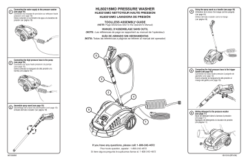 Manuel du propriétaire | Homelite hl80215mo 2-n-1 Hi-Speed Pressure Washer Manuel utilisateur | Fixfr