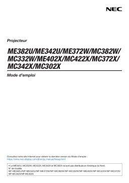 NEC MC342X Manuel utilisateur