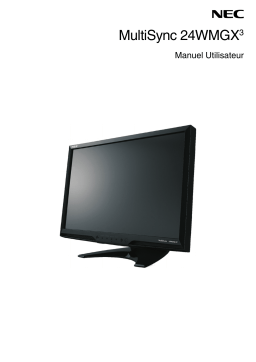 NEC MultiSync® 24WMGX³ Manuel utilisateur