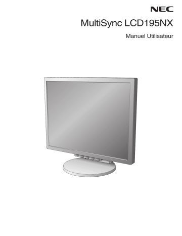 Manuel du propriétaire | NEC MultiSync® LCD195NX Manuel utilisateur | Fixfr